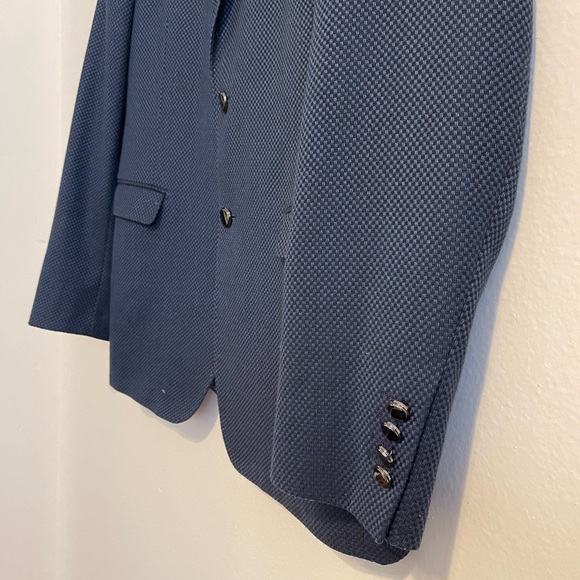 Eleganza Platinum Sports Coat Blazer by Giorgio Sanetti. Size 44R. - Picture 4 of 7